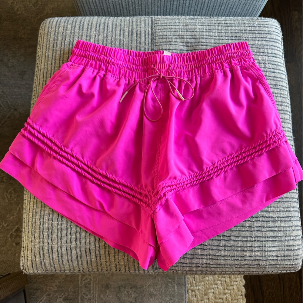 fp movement hot pink running shorts